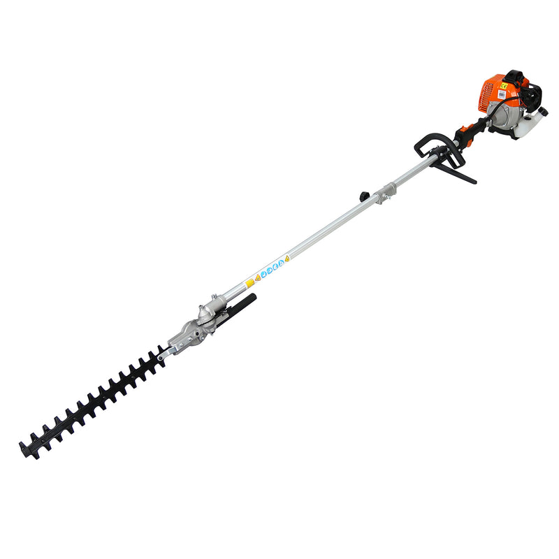 Garden Tool System with Gas Pole Saw Hedge Trimmer