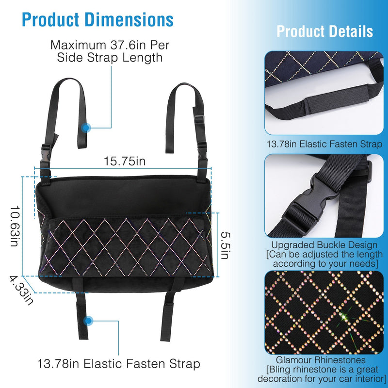 Car Handbag Purse Holder Front Seat Storage Net Bag