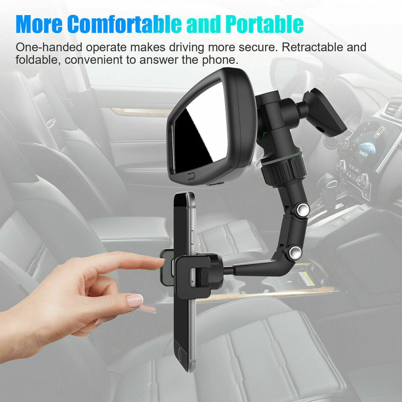 View Mirror Mount Stand GPS Cell Phone Holder