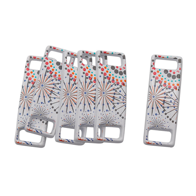 Metal Shoe Decoration Rectangular Arc Metal Shoe Buckle