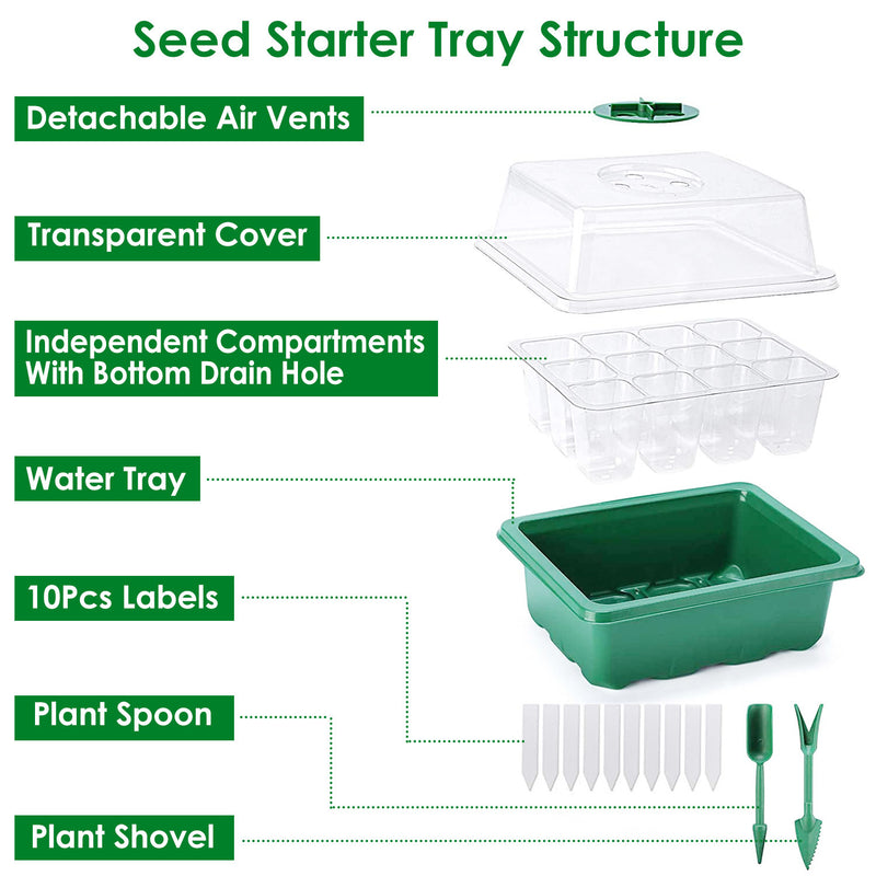 Propagator Station Greenhouse Growing Germination Tray