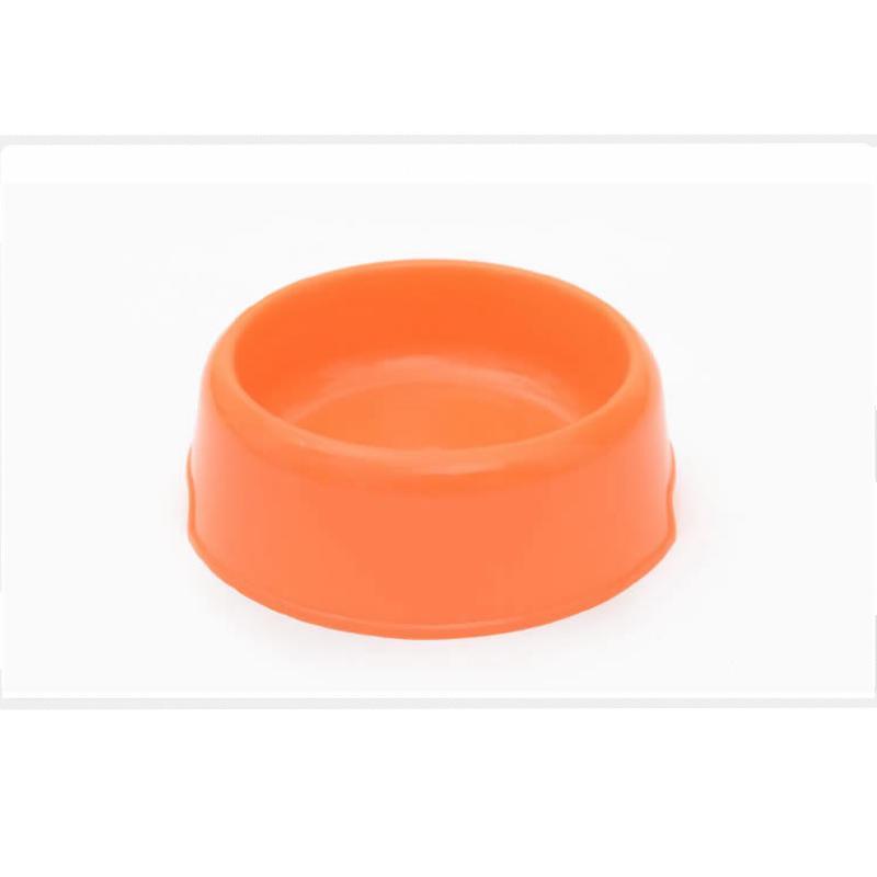 Pet Candy-Colored Lightweight Plastic Single Bowl