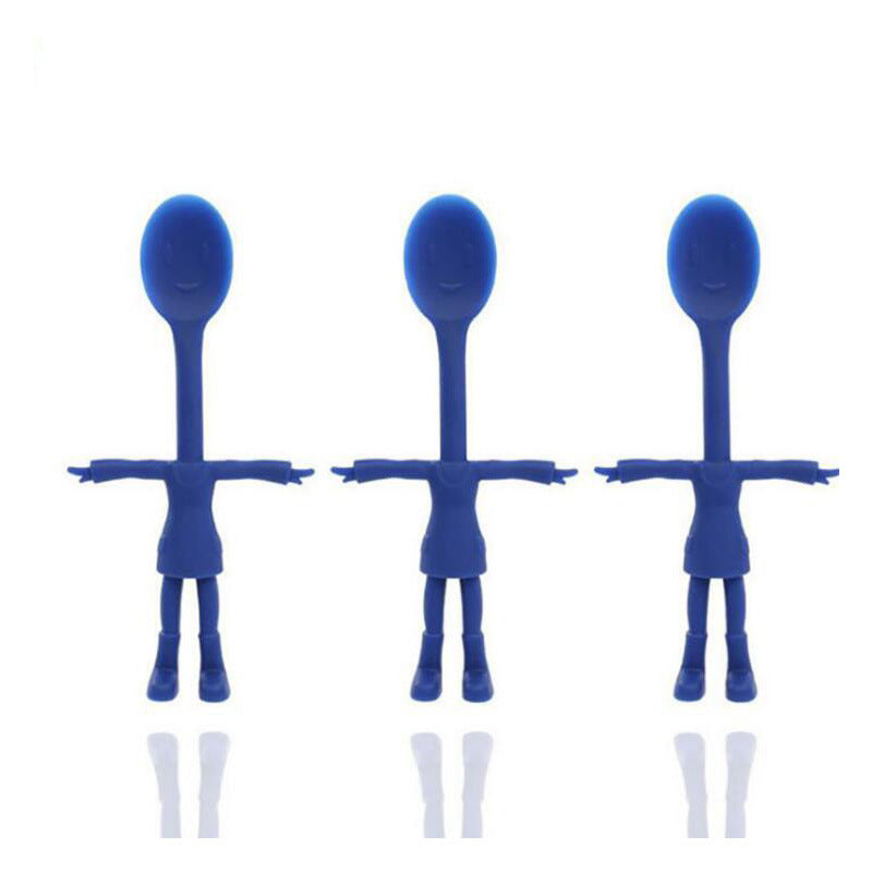 Silicone Baby Spoon Scoop Heat Resistant Rice Spoon