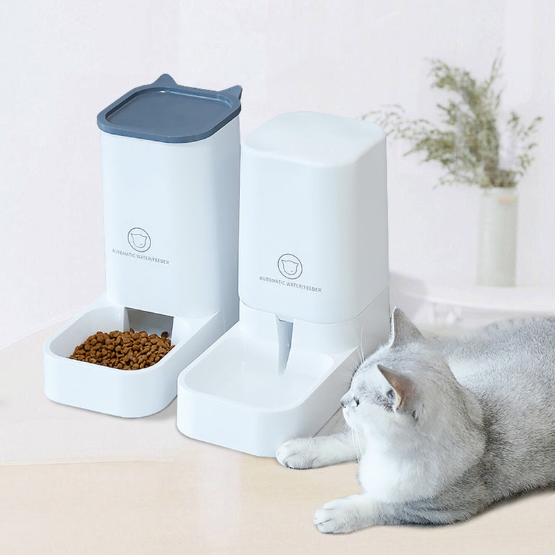 Automatic Pet Feeder and Waterer Set