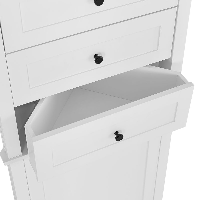 3 Drawers and Adjustable Shelves for Bathroom