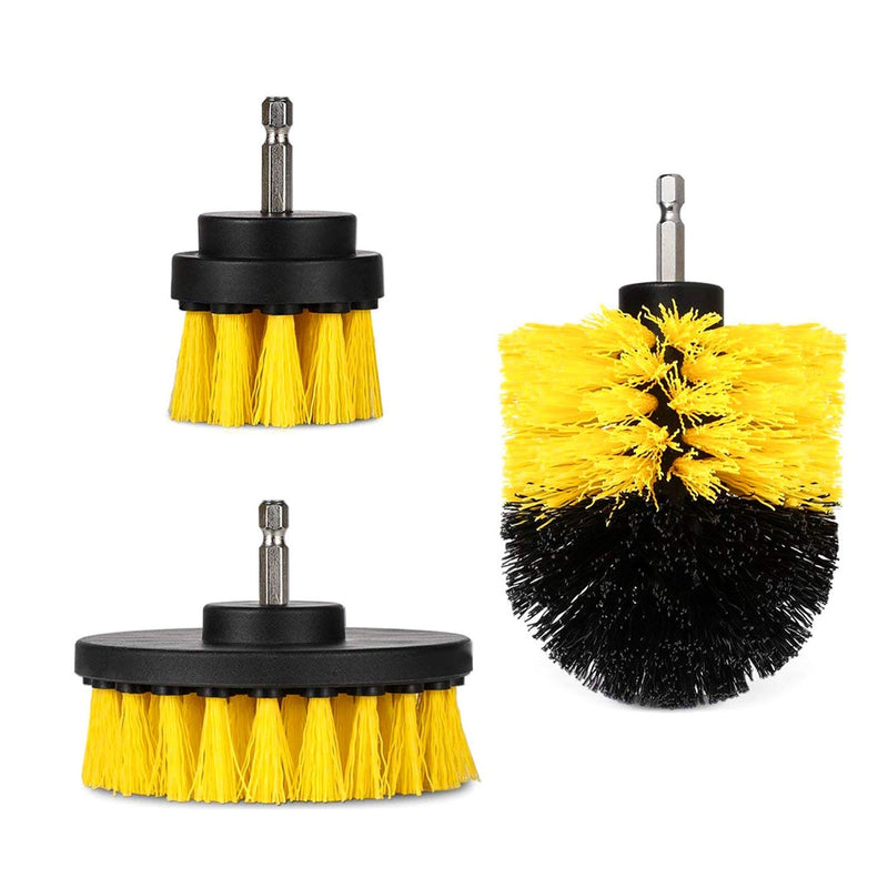 3Pcs/Set Drill Power Scrubber Cleaning Brush