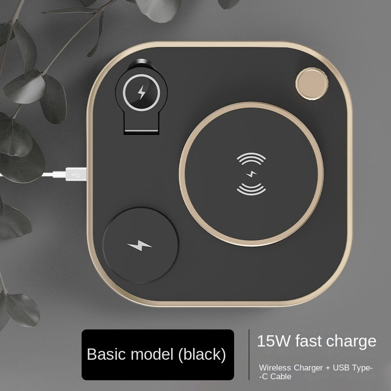 Four In One Magnetic Wireless Charger 15w Fast Charge Is Applicable To Multi-function Three In One Wireless Charge