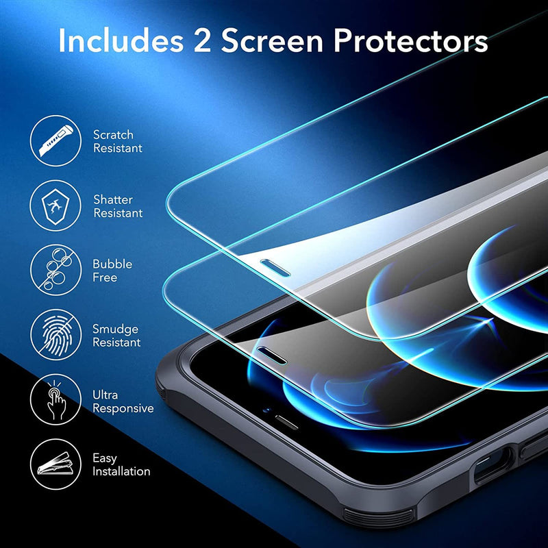 360° Hybrid Protection Compatible Tempered Glass Screen Protectors