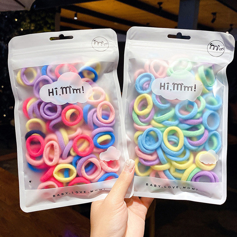 Multicolor Kids Ponytail Holder Rubber Bands