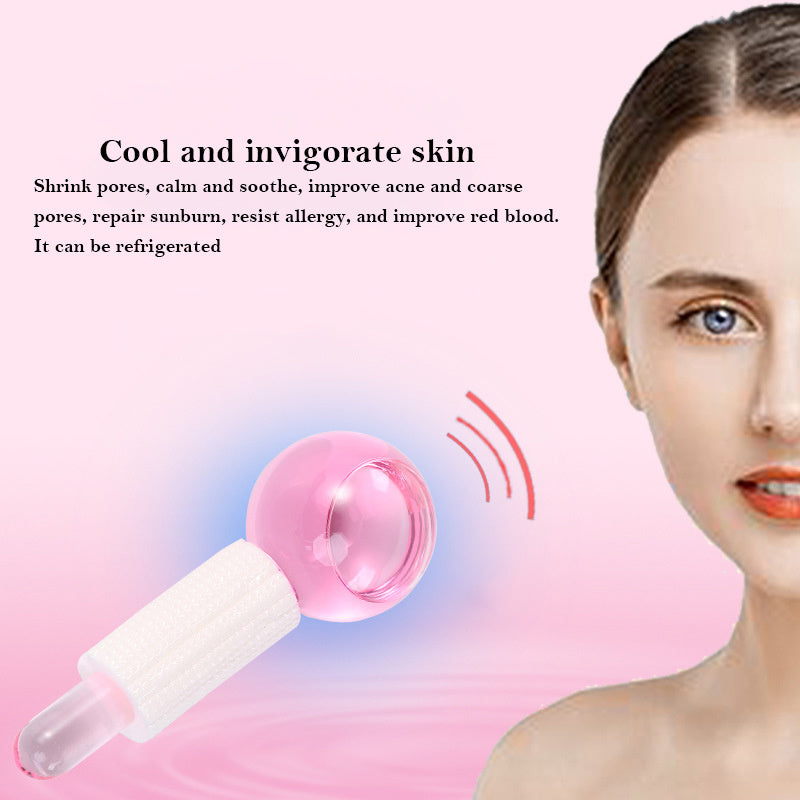 Facial Massager Crystal Glasses Ball Skin Care Tools