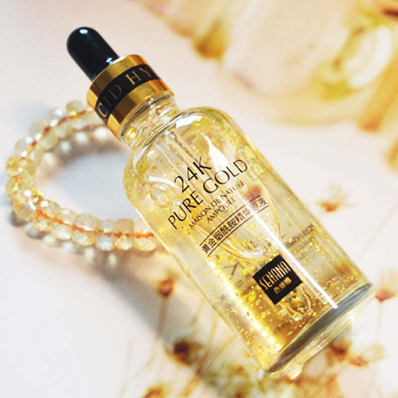 24k Yellow Gold Face Serum Anti Aging Serum Facial Lifting Collagen Essence Skin Care