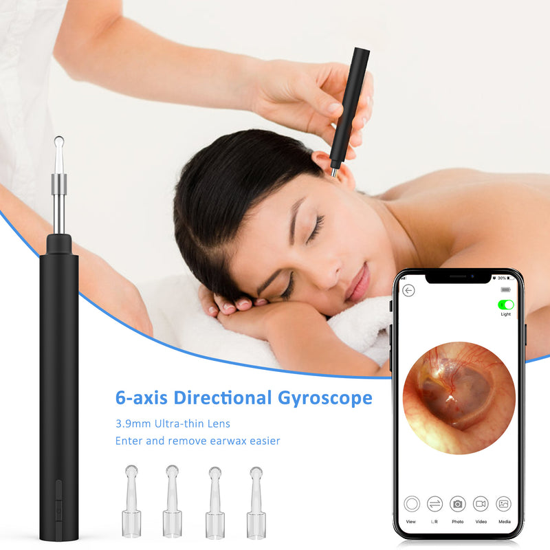 Wireless WiFi Ear Pick Otoscope Camera Borescope Luminous Ear Wax Removal Cleaning Teeth Oral Inspection Health Care 3.0/5.0MP