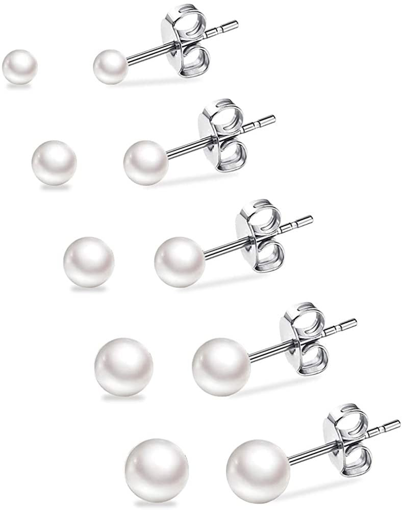 Hypoallergenic Studs Surgical Stainless Steel Earrings