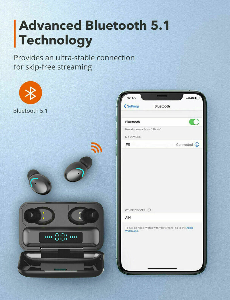 Wireless Bluetooth Earbuds For iPhone