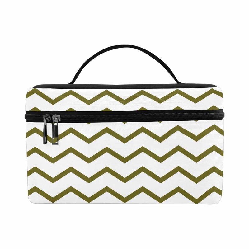 Cosmetic Herringbone - Green Bag