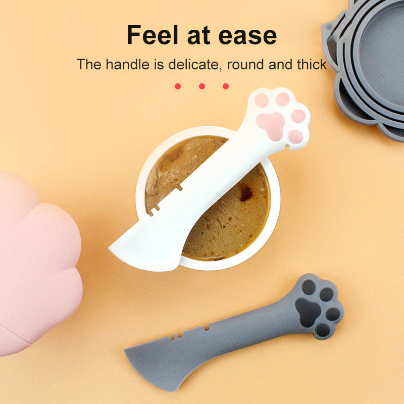 Multifunction Pet Canned Spoon Jar Opener Puppy Feeding Mixing Scoop