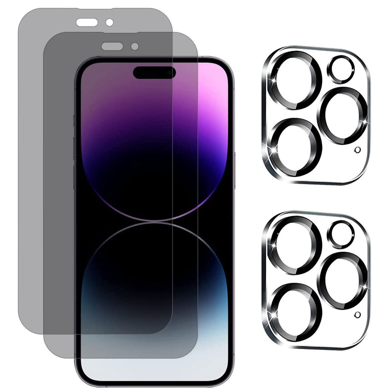 2Pcs Camera Lens Tempered Glass Screen Protector