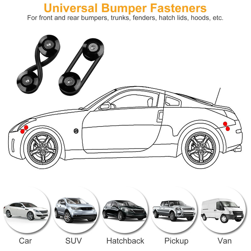 Release Bumper Fasteners Rear Bumper Holders