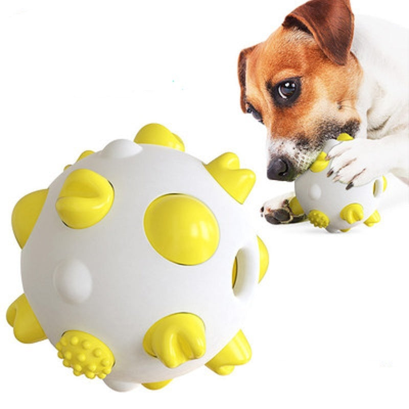 Pet Dog Interactive Chew Toy Non Toxic Bite Resistant Rubber Ball