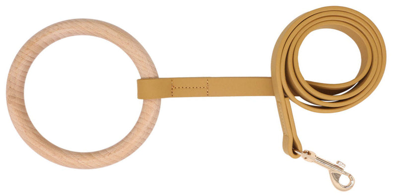 Boutique Series Beechwood and Leather Designer Dog Leash