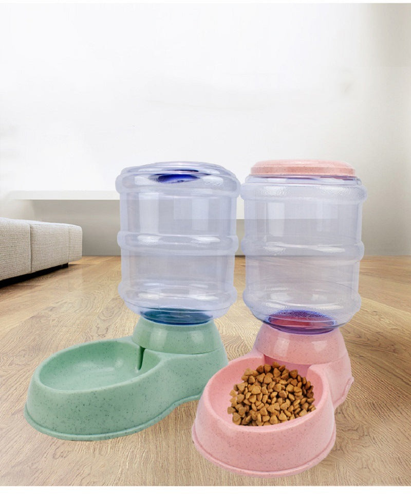 Feeding Bowl Automatic Gravity Dog Water/ Dry Food Container