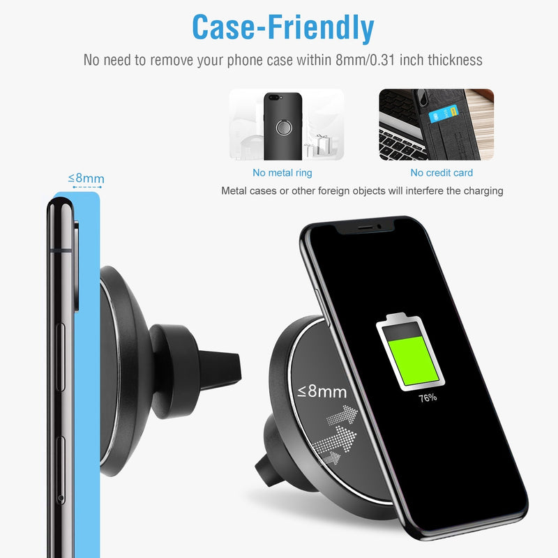 Wireless Magnetic Car Phone Charger 5W Charging Pad