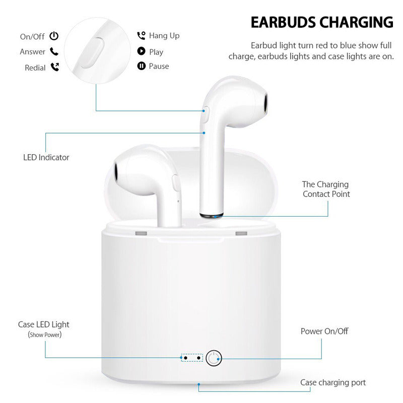 Bluetooth 5.0 Earphones Wireless Headsets Earbuds