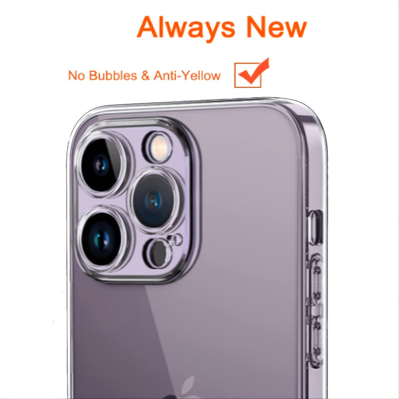 IPhone14 Pro Max Case Full Lens Protector Protective Phone Cases Slim Thin Anti-Fingerprint Cover