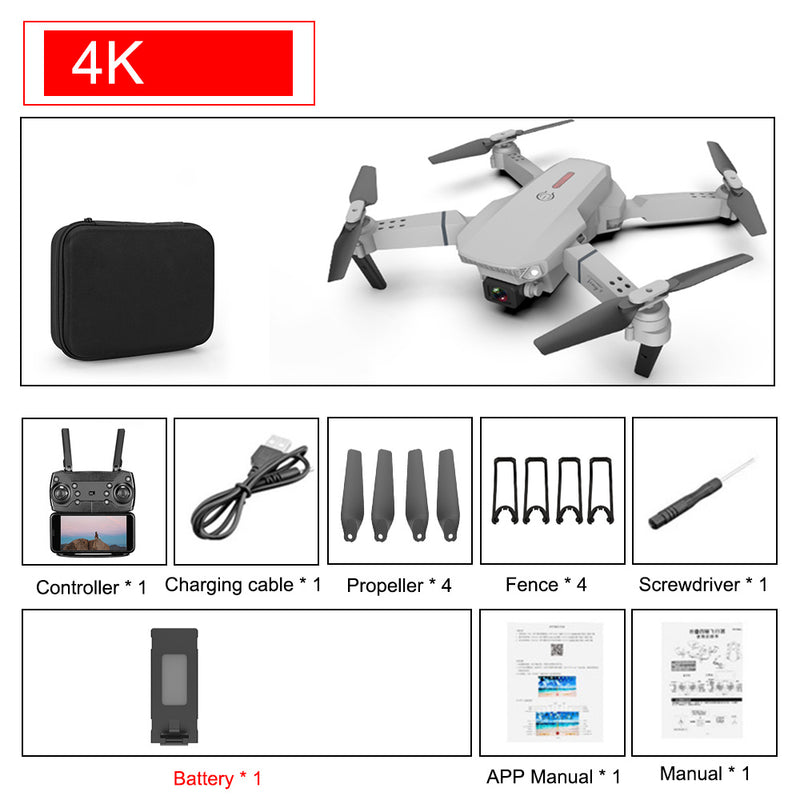 E88 Pro Drone 4k HD Dual Camera