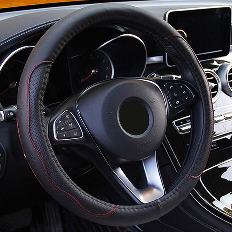 Leather Car Steering Wheel Protector