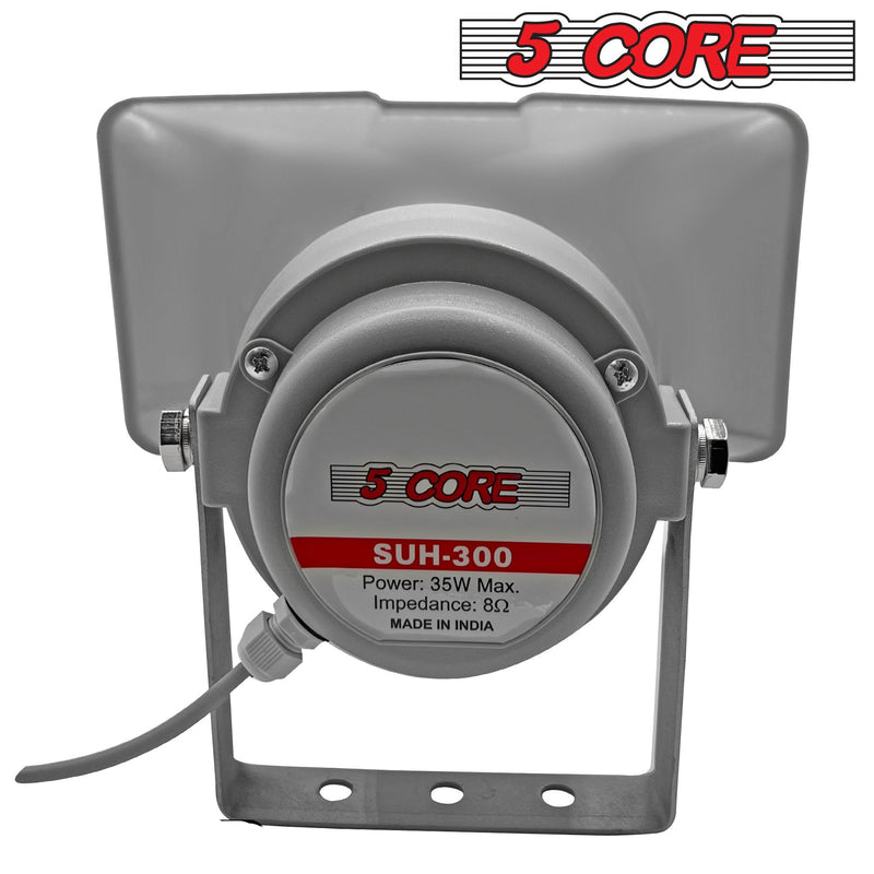 5 CORE Outdoor 6.5\" x 12.5\" PA Horn Rectangular Speaker