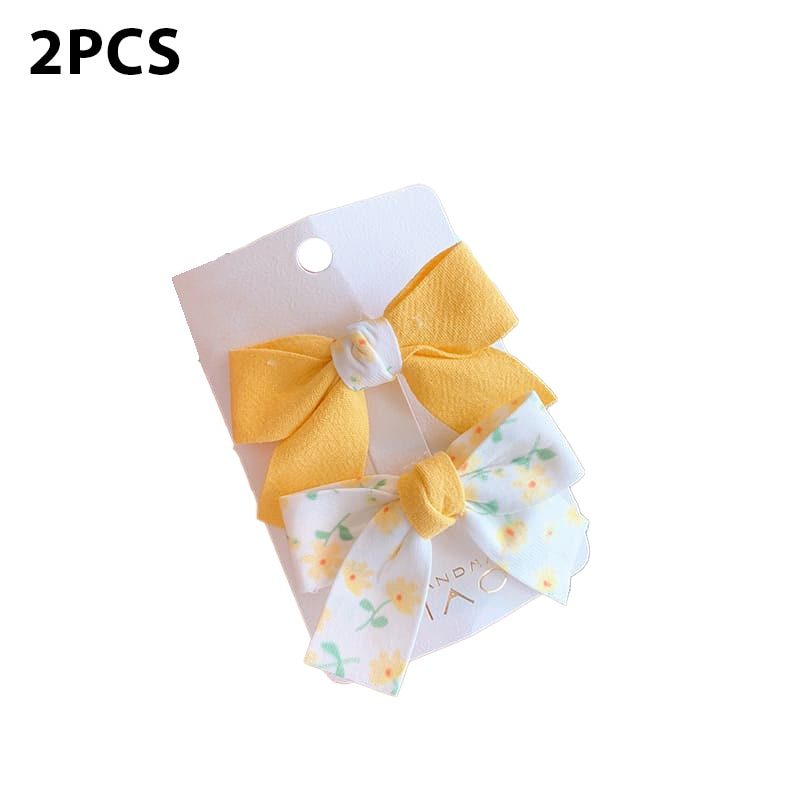 Clips Solid Color Floral Pattern Children Hairpins