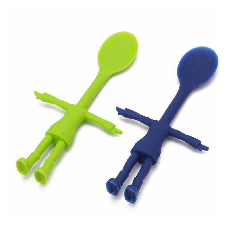 Silicone Baby Spoon Scoop Heat Resistant Rice Spoon