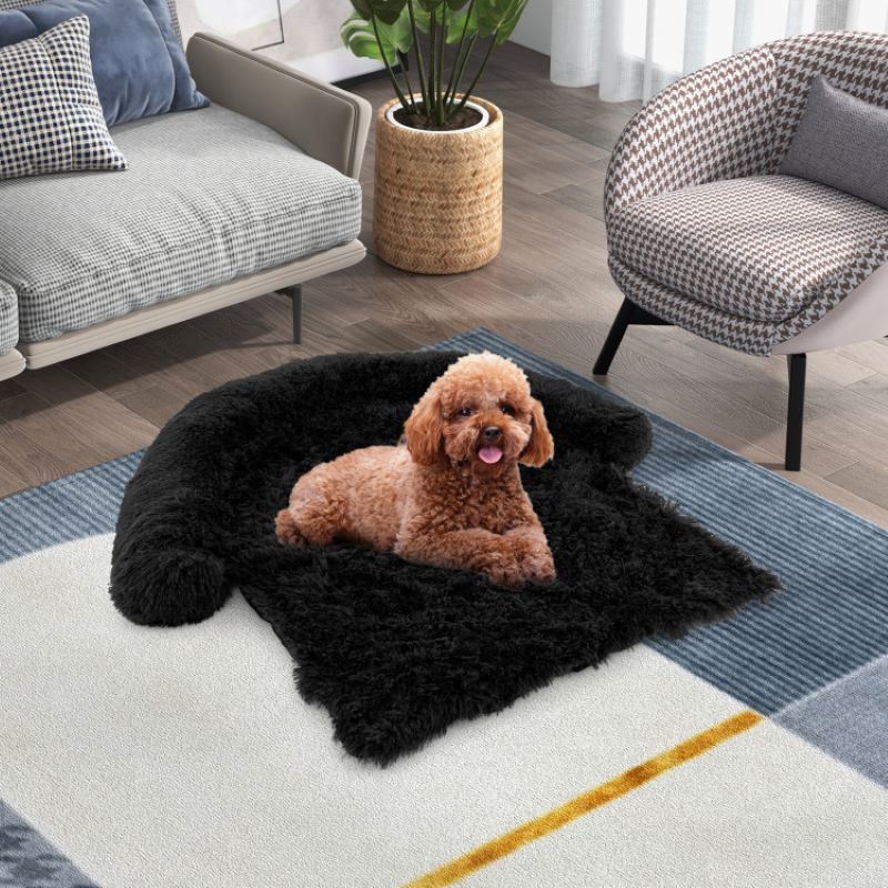 Pet Supplies Plush Calming Dog Couch Bed