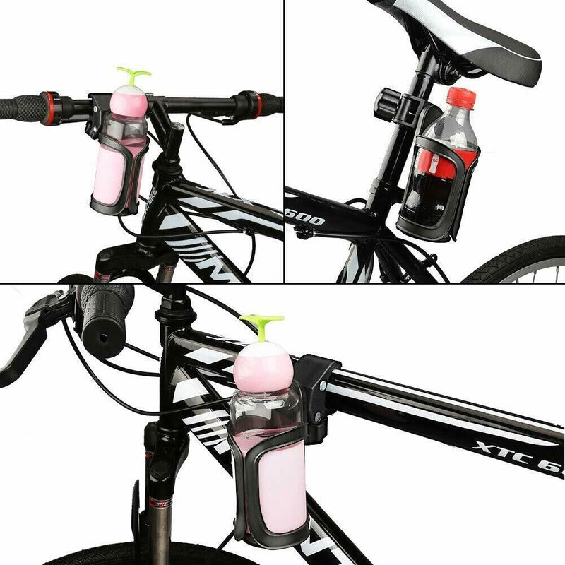 Water Bottle Cage Mount Drink Bicycle Handlebar Cup Holder