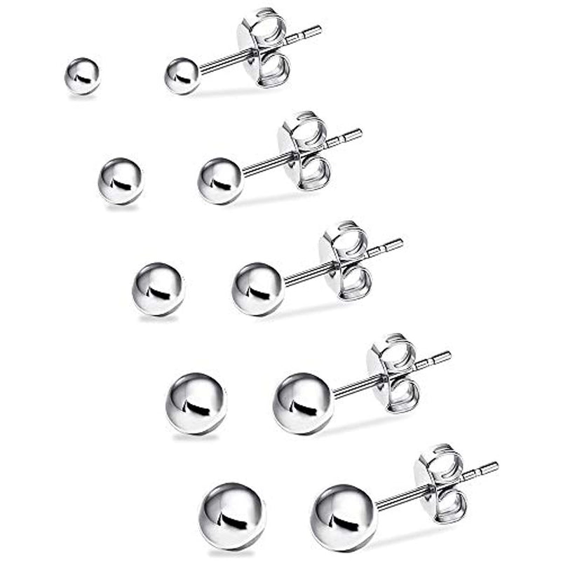 Hypoallergenic Studs Surgical Stainless Steel Earrings