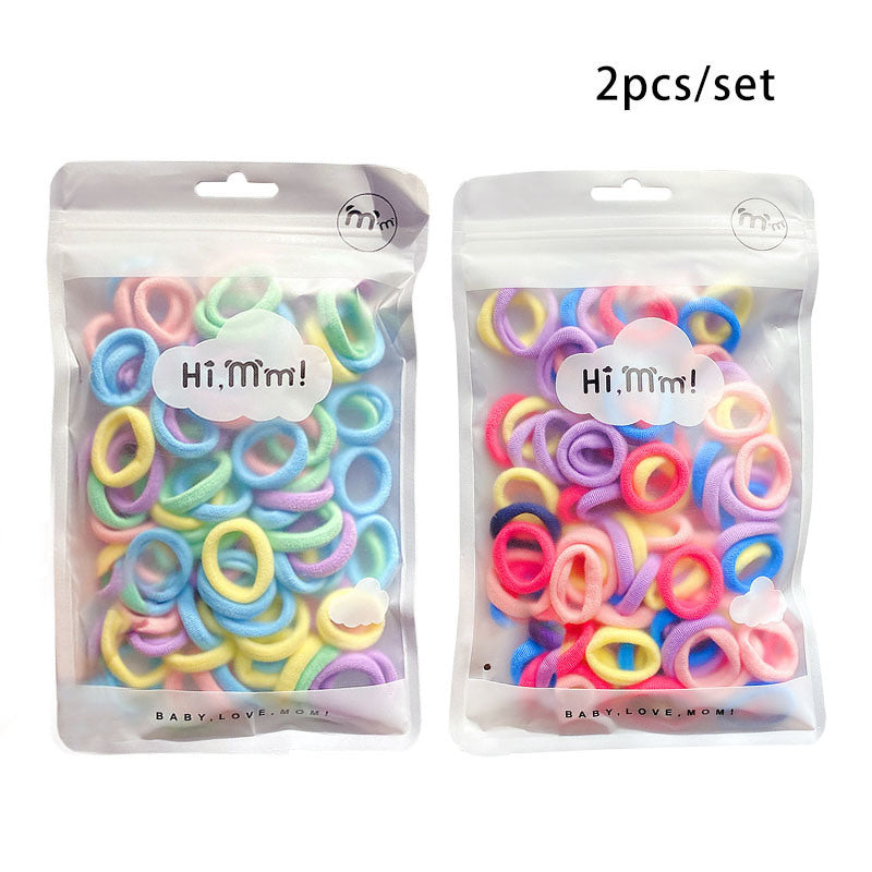 Multicolor Kids Ponytail Holder Rubber Bands