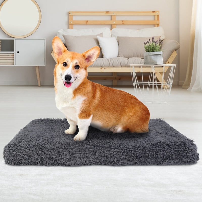 Soft Plush Cushion Cozy Warm Pet Crate Mat Dog Carpet