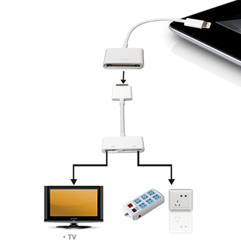 8pin To 30pin Charge Sync Converter Cable Adapter