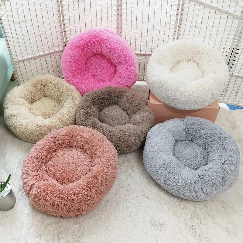 Colorful Fluffy Warm Comfortable Pet Bed