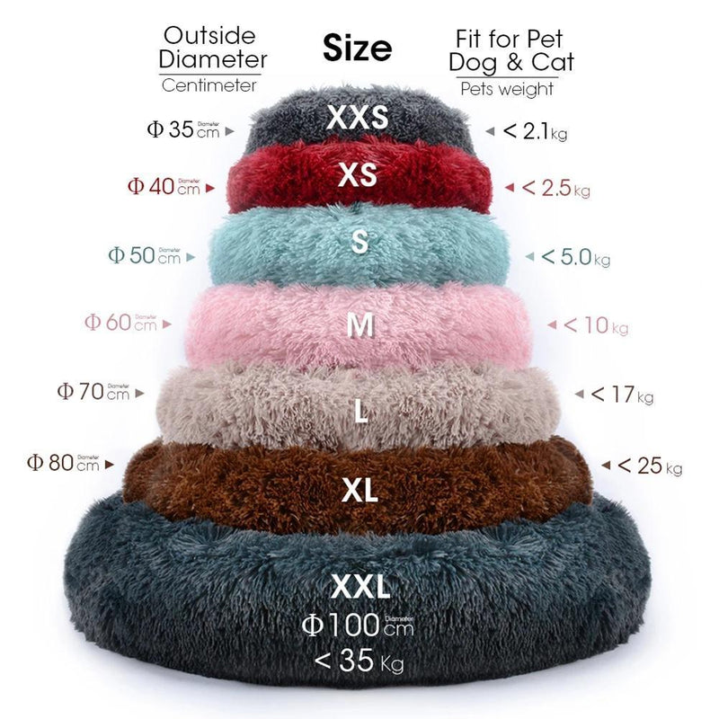 Colorful Fluffy Warm Comfortable Pet Bed