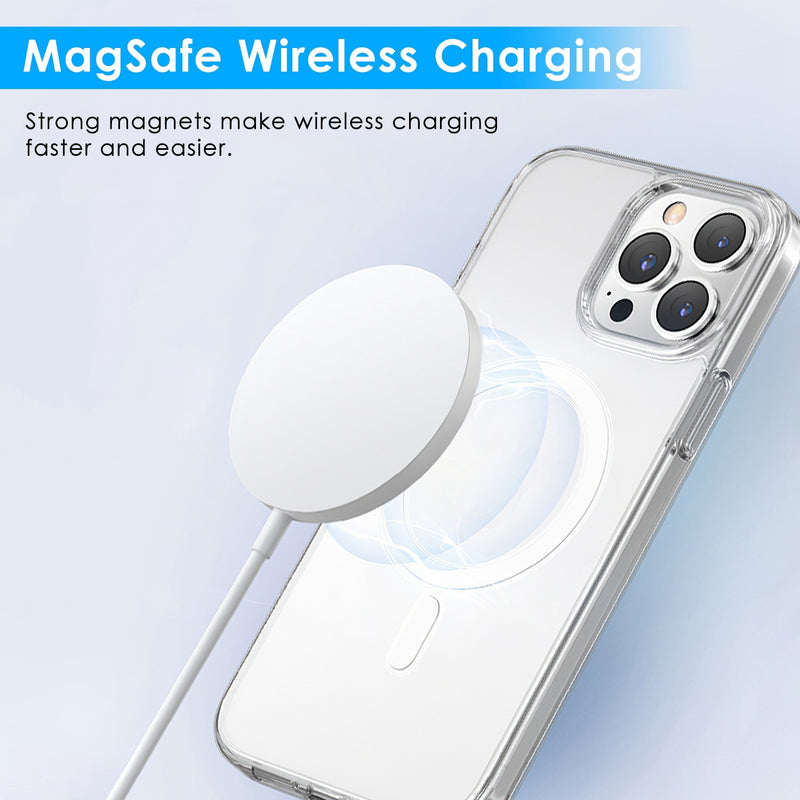 Magnetic Clear Phone Case Shockproof Transparent Phone Cover