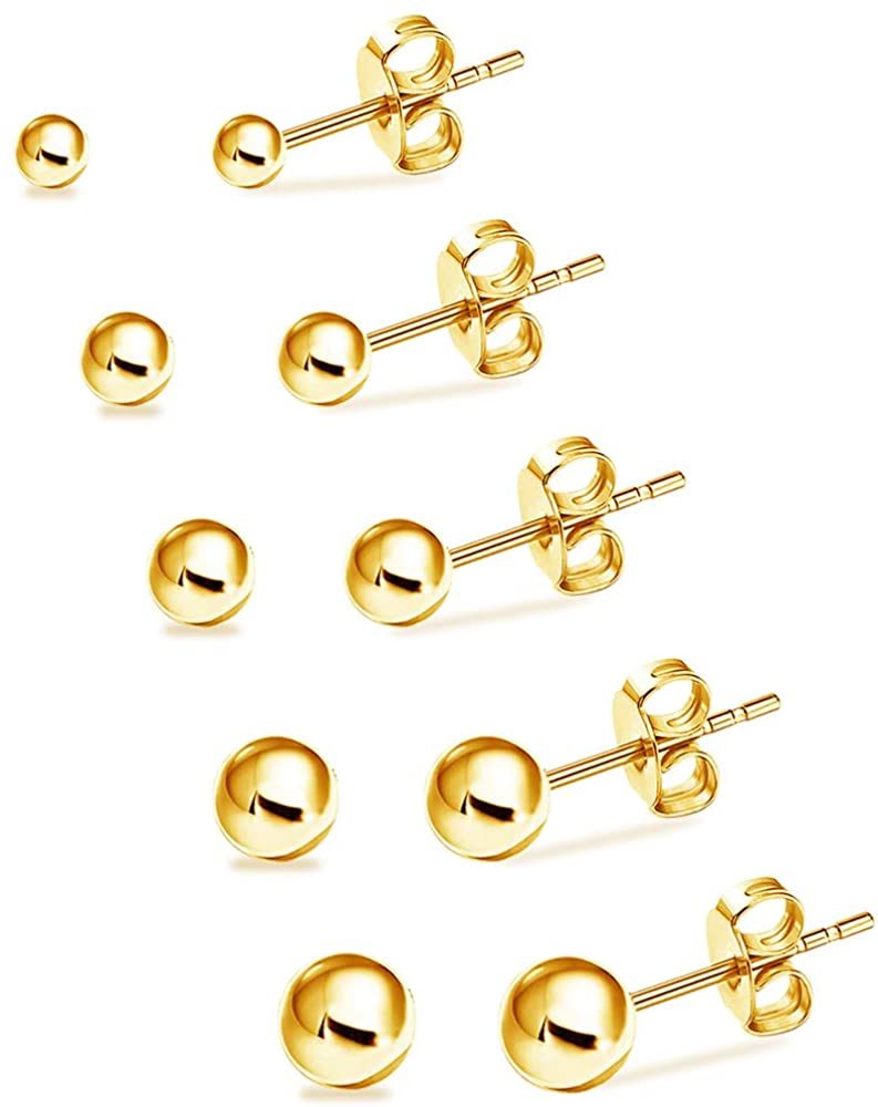 Hypoallergenic Studs Surgical Stainless Steel Earrings