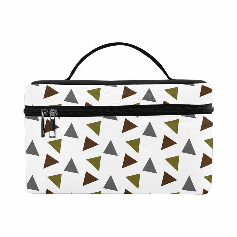 Cosmetic Geometric Triangles Bag