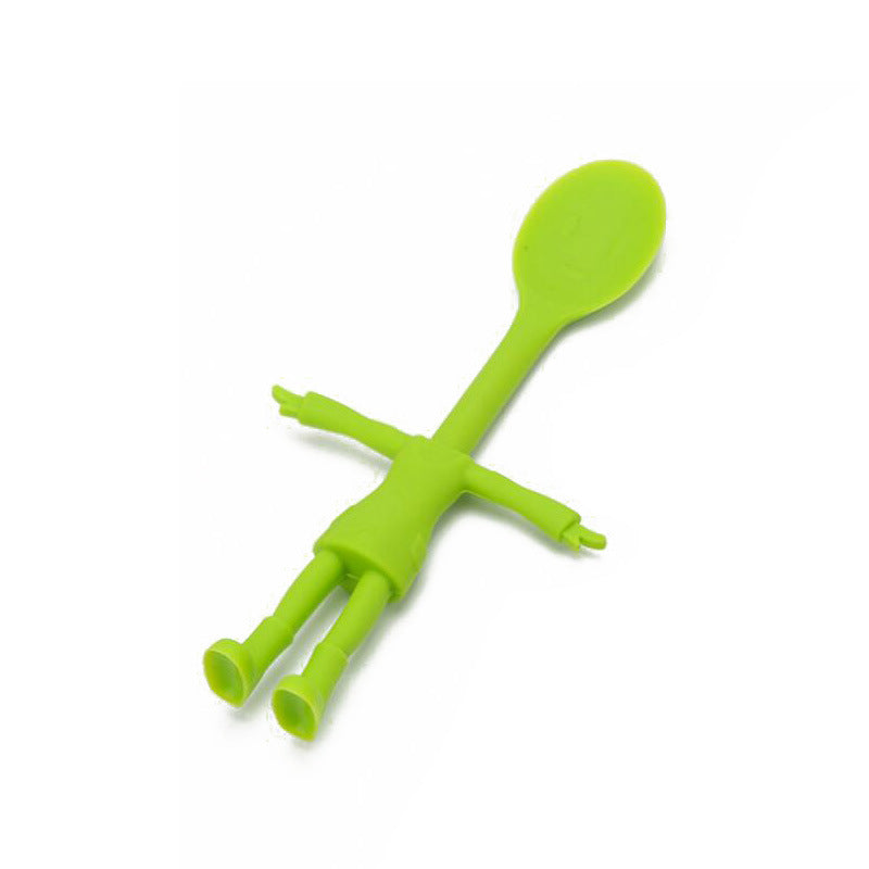 Silicone Baby Spoon Scoop Heat Resistant Rice Spoon