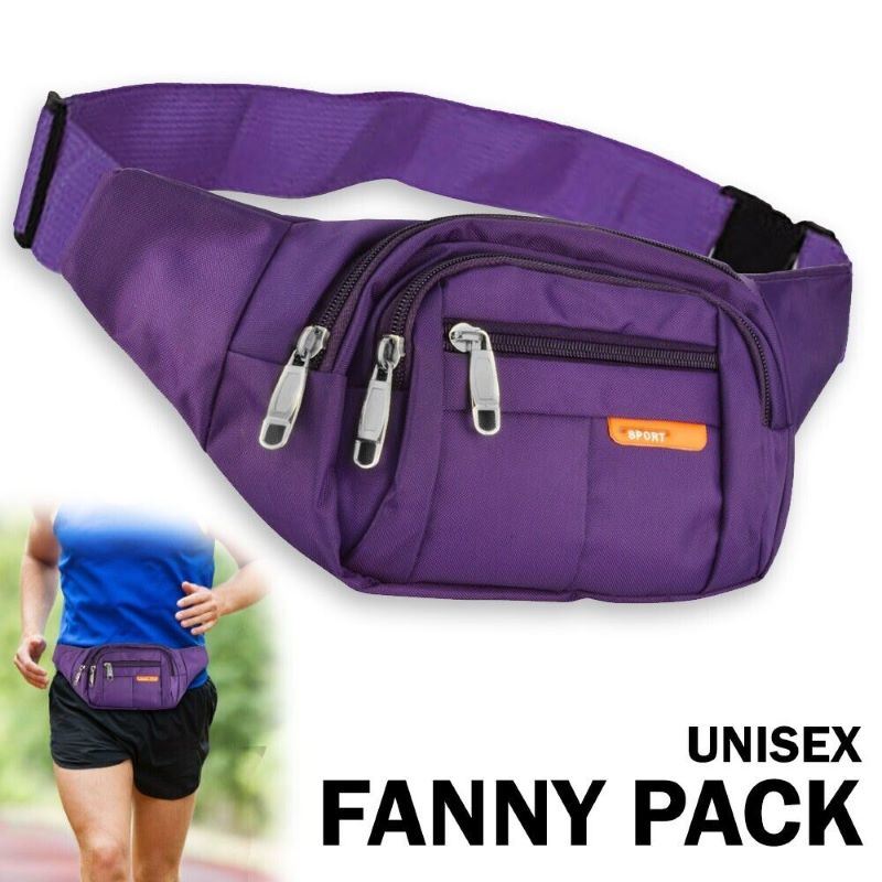 Sling Shoulder Travel Sport Pouch Unisex Fanny Pack Belt Waist Bag