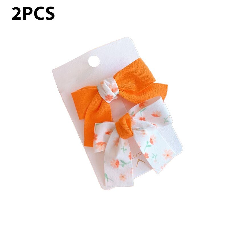 Clips Solid Color Floral Pattern Children Hairpins