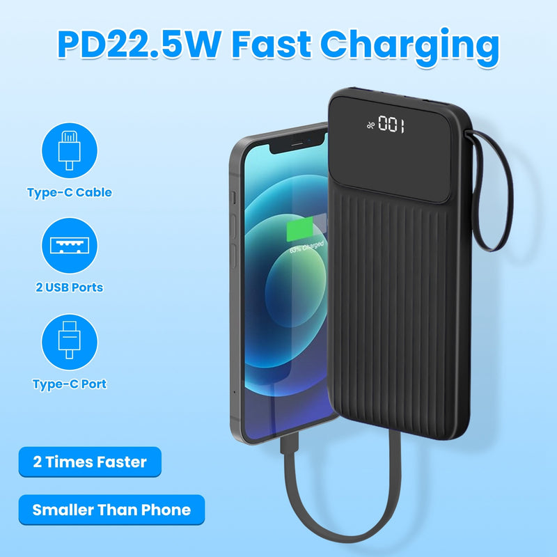 20000mAh Fast Charging Power Bank Portable Charger