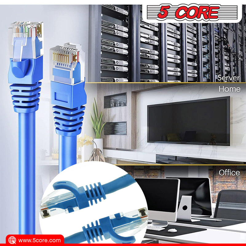 5 Core Cat 6 Ethernet Cable High Speed Internet LAN Patch Network Cables