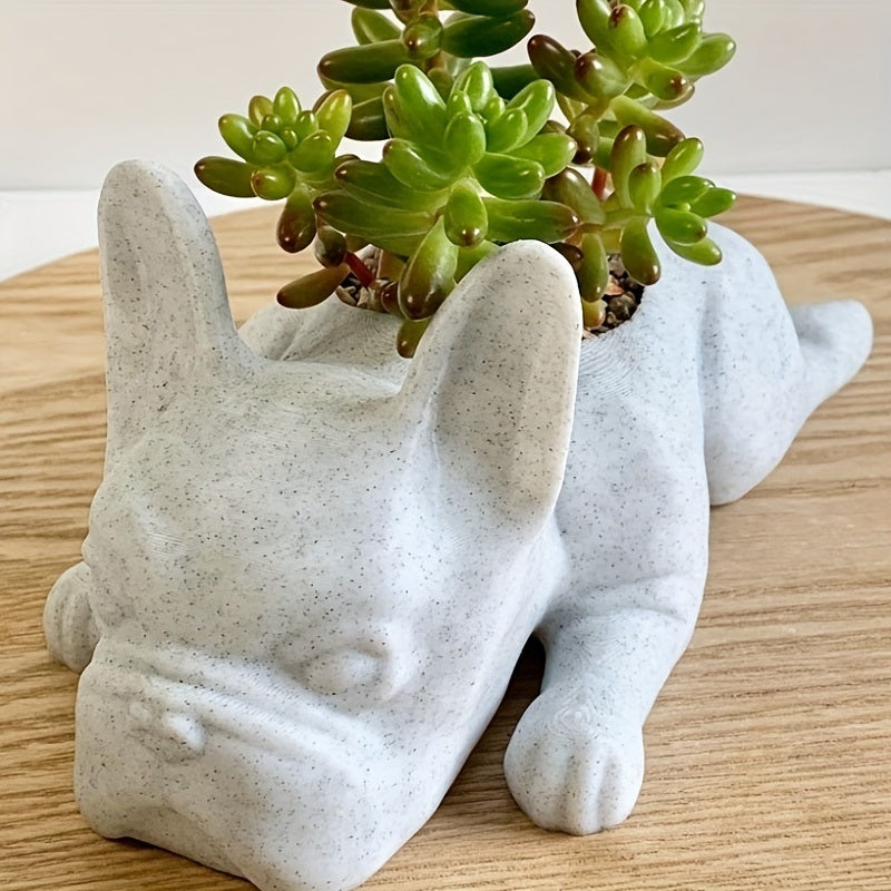 French Bulldog Shape Cute Bonsai Flower Pots